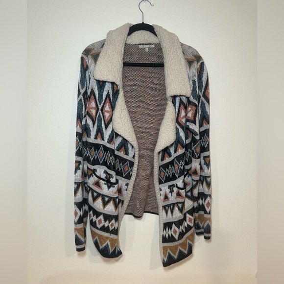 Gimmicks Aztec Sherpa Sweater - Picture 1 of 4